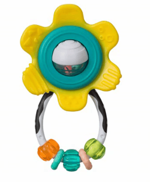 Infantino Yellow Spin & Rattle Teether