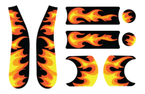 Doona Liki Flames Trike Sticker Set
