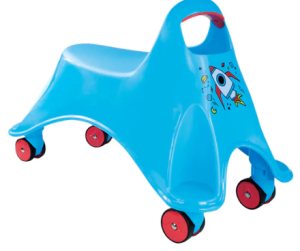 Eezy Peezy Googly Whirlee Blue Rocket Ride-On Vehicle