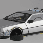 Aoshima 1/24 Back To The Future Part II Time Machine Model Kit