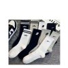 9 Pairs Of All-Cotton Mid-Calf, Short, Long, High-Cut Sports Socks