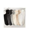 6 Pairs Solid Pinstripe Boat Socks