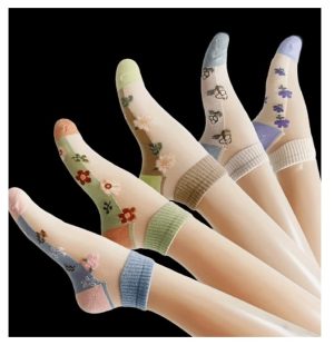 5/10 Pairs Of Random Women's Thin Breathable Socks