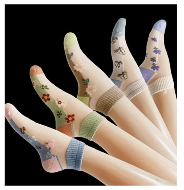 5/10 Pairs Of Random Women's Thin Breathable Socks
