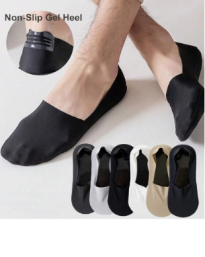 1 Pairs Men's Solid Bottom (Black)