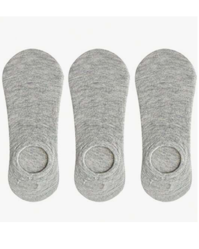 2 Pairs Men's Summer Invisible Socks (Light Gray)