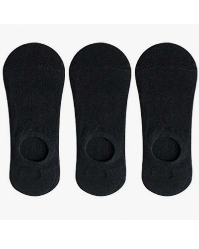 4 Pairs Men's Summer Invisible Socks (Black)