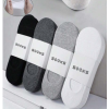 4 Pairs Men's Summer Invisible Socks (Black)