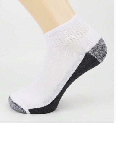 12 Pairs Men's White Socks